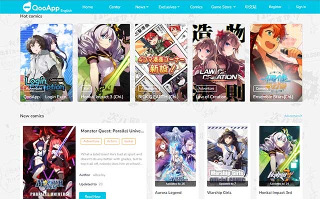 Nếu cần thư giãn sau các màn chơi, bạn có thể đọc Manga trong mục Comic