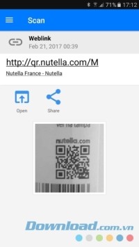 Đường dẫn sản phẩm QR & Barcode Scanner Pro cho Android quét