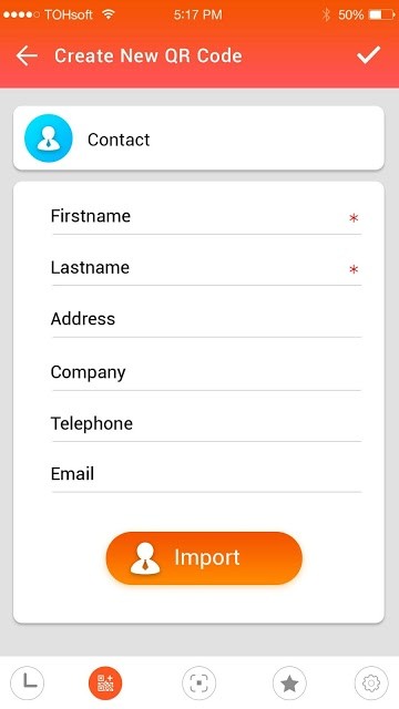 Giao diện QR Code Reader cho Android