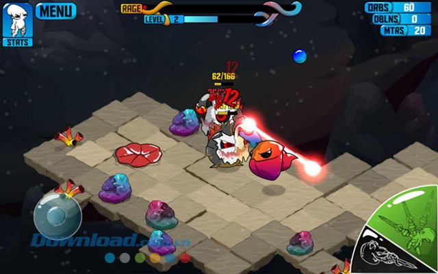Giao diện màn chơi game Quadropus Rampage