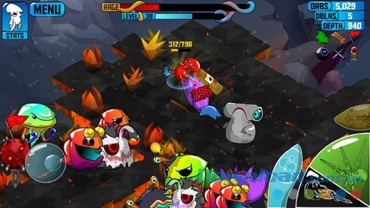 Đội quân bóng tối hùng hậu trong Quadropus Rampage cho iOS