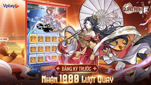 Người chơi được tặng 1000 lượt quay miễn phí