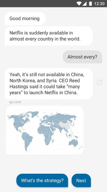 Đọc tin dưới dạng cuộc hội thoại