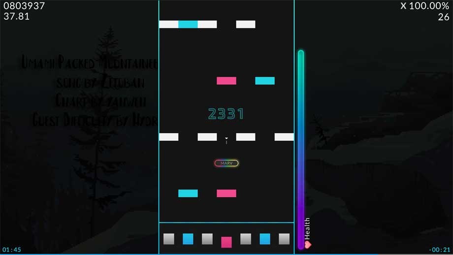 Giao diện game Quaver