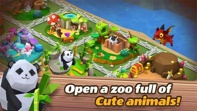 Mở một vườn bách thú tuyệt đẹp chứa đầy những con vật dễ thương