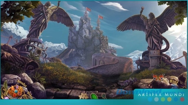 Giao diện chính của game tìm kiếm đồ vật ẩn Queen's Quest 3: The End of Dawn