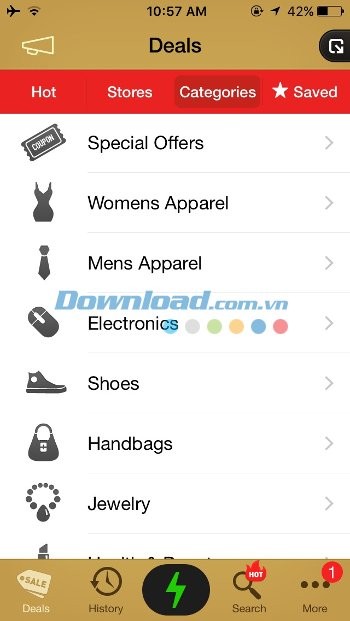 Danh mục sản phẩm và deal