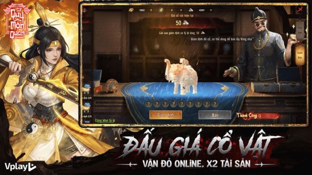 Đấu giá đồ vật, vận đỏ online, x2 tài sản