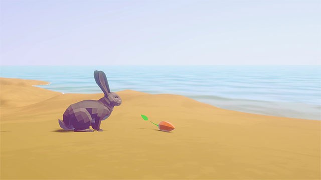 Rabbit Simulator là game mô phỏng cuộc hành trình của thỏ con trên hòn đảo vắng