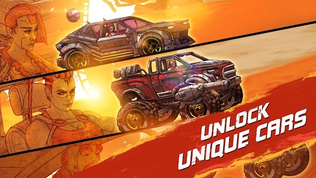 Mở khóa những xe đua độc đáo, hầm hố trong game Road Warrior: Nitro Car Battle