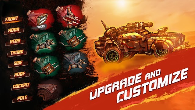 Nâng cấp và tùy chỉnh phương tiện của bạn để đánh bại đối thủ dễ dàng, tận hưởng vinh quang