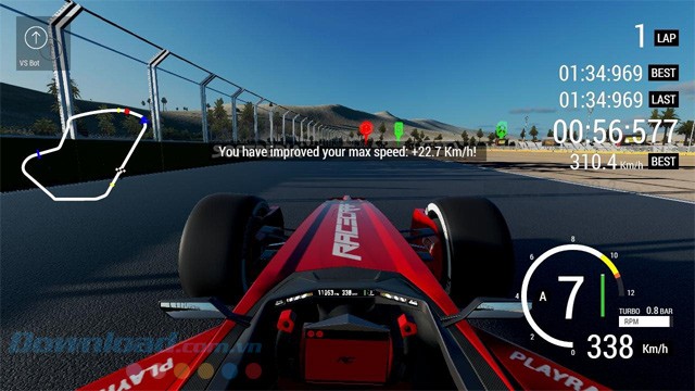Rèn luyện kỹ năng lái xe để đạt vận tốc tối đa trong game đua xe Racecraft Demo