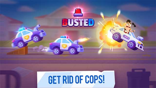 Cố gắng đừng để cảnh sát bắt trong game Racemasters - Clash of Cars