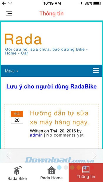 Thông tin ứng dụng