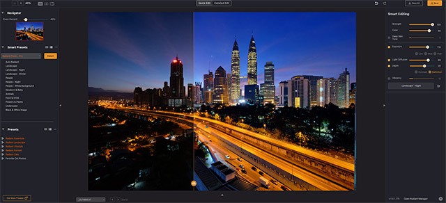 Radiant Photo cung cấp loạt công cụ và preset AI cá nhân hóa, cho bức ảnh tự nhiên và thật nhất