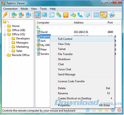 Trình xem của Radmin