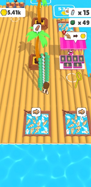 Raft Life là game sinh tồn trên bè thú vị