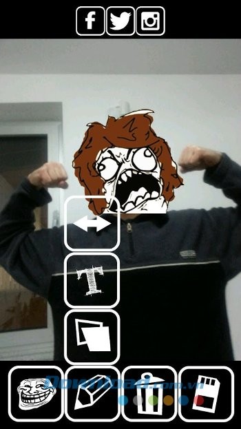 Thêm nhãn dán hài hước vào ảnh với Rage Comics Photo Editor