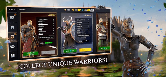 Thu thập các chiến binh độc đáo, mạnh mẽ