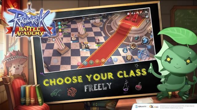 Chọn lớp nhân vật của bạn và tham gia cuộc chiến trong game Ragnarok: Battle Academy