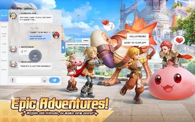 Tham gia các cuộc phiêu lưu hoành tráng cùng bạn bè hoặc bạn mới