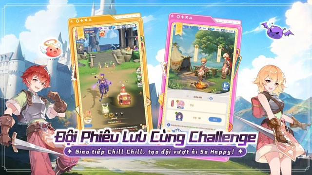 Lối chơi MMORPG pha trộn yếu tố nhàn rỗi tự động chiến đấu và thu thập tài nguyên