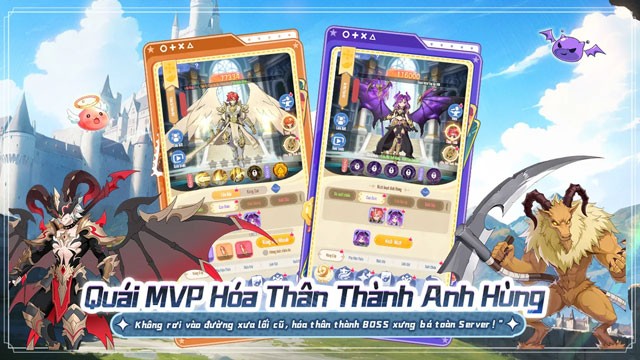 Biến thân Anh Hùng, tiến hóa quái MVP, thức tỉnh Anh Hùng tăng sức mạnh vượt bậc