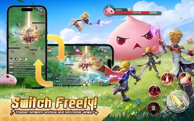 Chuyển đổi tự do giữa chế độ màn hình dọc và ngang