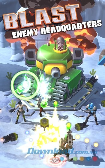 Tiêu diệt căn cứ đối phương trong game RAID HQ