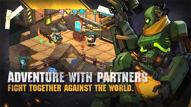Khám phá bản đồ thế giới rộng lớn với bạn bè và cùng nhau chiến đấu để đánh bại mọi kẻ thù