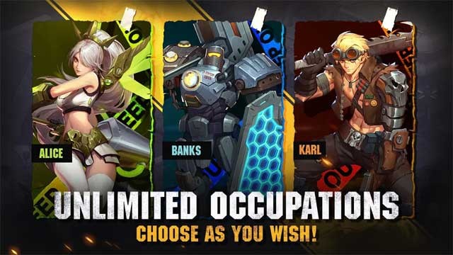 Chọn chiến binh bạn yêu thích và tùy chỉnh ngoại hình cho nhân vật