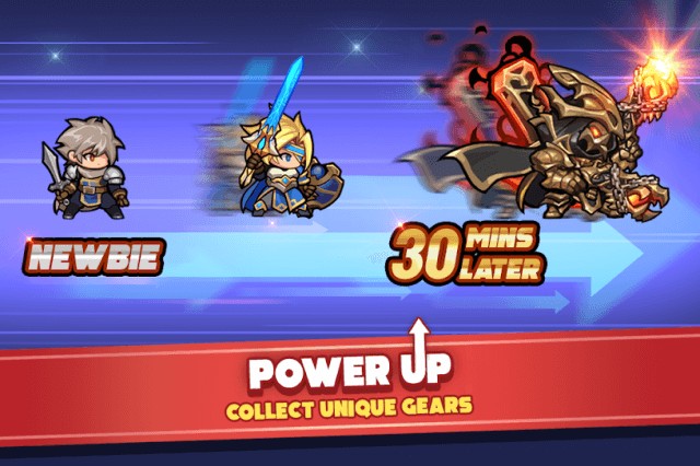 Phát triển anh hùng bằng cách thu thập trang thiết bị độc đáo