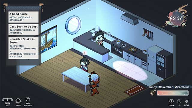 Mỗi giây trong thực tế trôi qua như một phút và bạn có thể hoạt động từ 6:00 đến 24:00