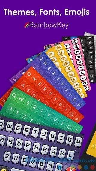 Bàn phím cầu vồng tuyệt đẹp