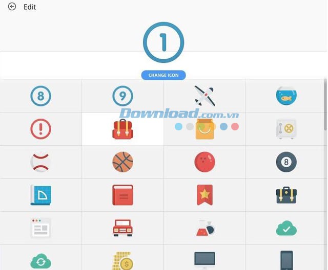 Thay đổi biểu tượng cho bộ sưu tập