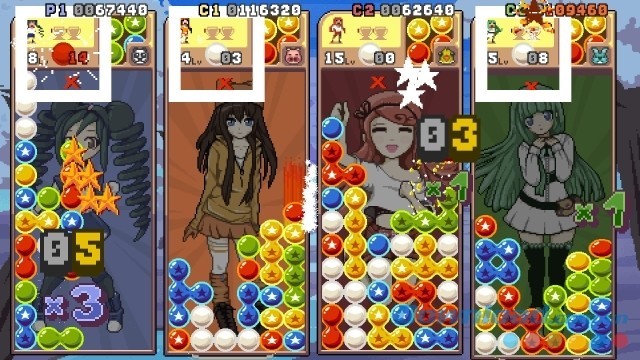 Nhìn thấy hình nền các cô gái đáng yêu trong game nối hình mới Raining Blobs cho máy tính, Mac và Linux