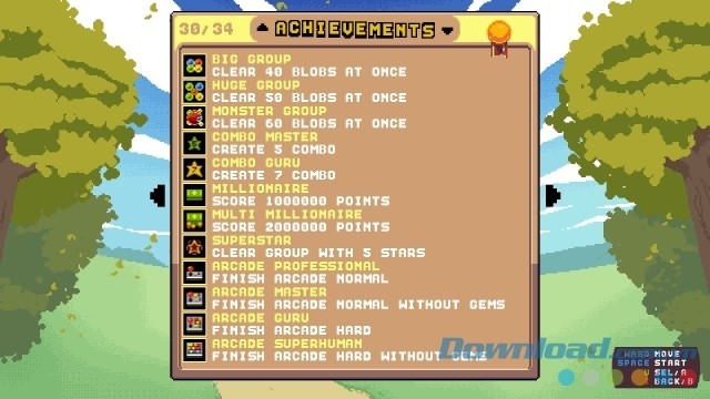 Cố gắng đạt các thành tựu đáng nể trong game nối hình mới Raining Blobs cho máy tính, Mac và Linux