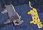 Raining Cats and Dogs Mod Minecraft: Mèo, Chó Sói Rơi Từ Trời