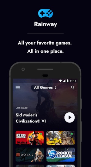 Rainway cho bạn truy cập vào kho game PC của mình từ Android