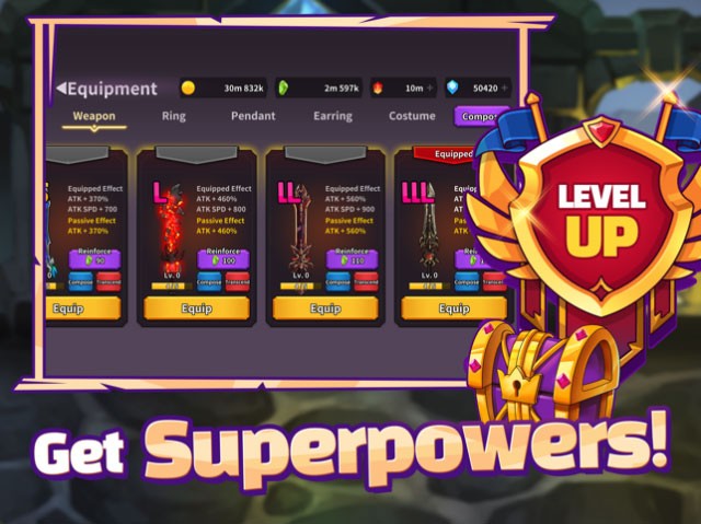Nhận siêu sức mạnh