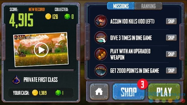 Hệ thống nhiệm vụ phong phú