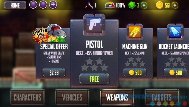 Sở hữu kho vũ khí đồ sộ