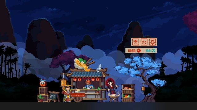 Nấu những bát mì nóng hổi và phục vụ thực khách để kiếm tiền