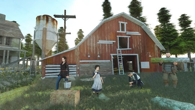 Làm nhiều công việc khác nhau trên trang trại