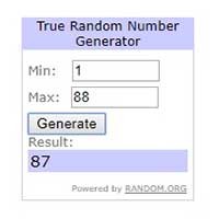 RANDOM.ORG - Trang web tạo số ngẫu nhiên uy tín