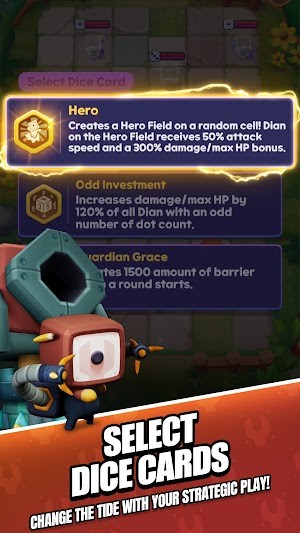 Chọn các Dice Card và thay đổi cục diện trận chiến trong Randomdice RollRoll