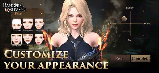 Rangers of Oblivion cho phép người chơi tự do tùy chỉnh ngoại hình nhân vật