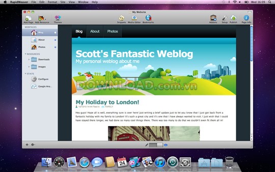 RapidWeaver for Mac