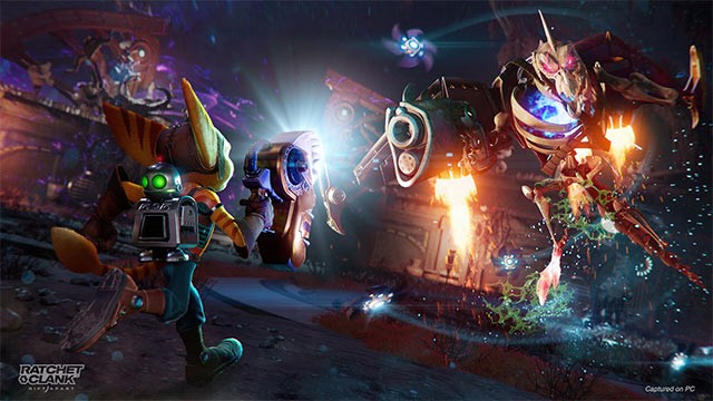 Ratchet and Clank: Rift Apart game sở hữu hệ thống chiến đấu đặc sắc, lai giữa phiêu lưu hành động với bắn súng