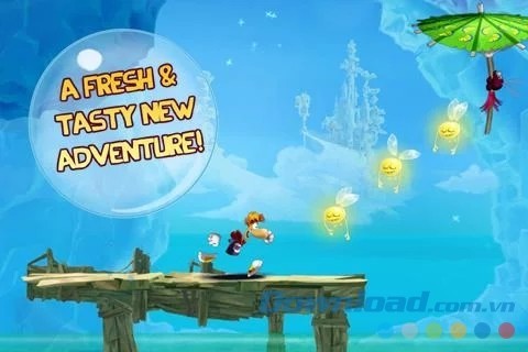 Tham gia cuộc phiêu lưu vui nhộn cùng chàng Rayman ném lỉnh